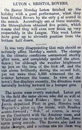 Match Report: Luton Town FC vs Bristol Rovers (12th Apr 1909)