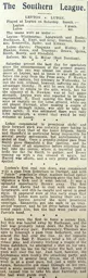 Match Report: Leyton vs Luton Town FC (18th Sep 1909)