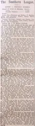 Match Report: Luton Town FC vs Croydon Common (9th Oct 1909)