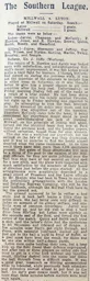 Match Report: Millwall vs Luton Town FC (16th Oct 1909)
