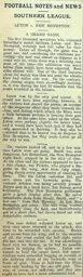 Match Report: Luton Town FC vs New Brompton (23rd Oct 1909)