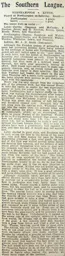 Match Report: Northampton Town vs Luton Town FC (30th Oct 1909)