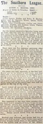 Match Report: Luton Town FC vs Exeter City (13th Nov 1909)