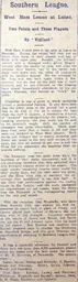 Match Report: Luton Town FC vs West Ham United (11th Dec 1909)
