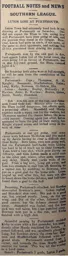 Match Report: Portsmouth vs Luton Town FC (18th Dec 1909)
