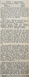 Match Report: Luton Town FC vs Brentford (28th Dec 1910)