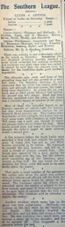 Match Report: Luton Town FC vs Leyton (29th Jan 1910)