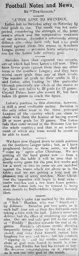 Match Report: Swindon Town vs Luton Town FC (26th Nov 1910)
