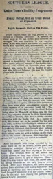 Match Report: Plymouth Argyle vs Luton Town FC (14th Apr 1911)