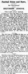 Brentford vs Luton Town FC (22nd Apr 1911) Hatters Heritage A