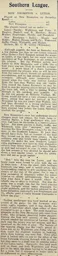 Match Report: New Brompton vs Luton Town FC (2nd Sep 1911)