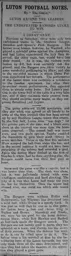 Match Report: Queens Park Rangers vs Luton Town FC (14th Oct 1911)