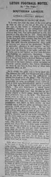 Match Report: Luton Town FC vs Plymouth Argyle (2nd Dec 1911)