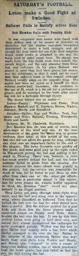 Match Report: Swindon Town vs Luton Town FC (9th Dec 1911)