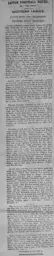 Match Report: Swindon Town vs Luton Town FC (9th Dec 1911)