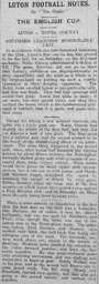 Match Report: Luton Town FC vs Notts County (13th Jan 1912)