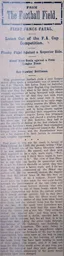 Match Report: Luton Town FC vs Notts County (13th Jan 1912)