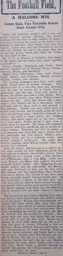Match Report: Luton Town FC vs Exeter City (20th Jan 1912)