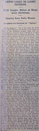 Match Report: Luton Town FC vs Queens Park Rangers (17th Feb 1912)