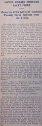 Match Report: Norwich City vs Luton Town FC (24th Feb 1912)