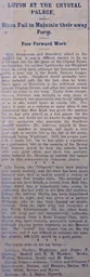 Match Report: Crystal Palace vs Luton Town FC (9th Mar 1912)