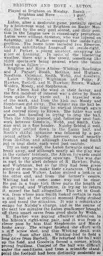 Match Report: Brighton & Hove Albion vs Luton Town FC (8th Apr 1912)