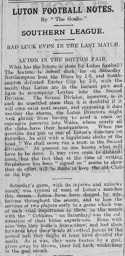 Match Report: Northampton Town vs Luton Town FC (27th Apr 1912)