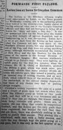 Match Report: Luton Town FC vs Croydon Common (10th Sep 1913)