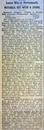 Match Report: Portsmouth vs Luton Town FC (29th Oct 1913)