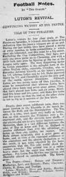 Match Report: Ton Pentre vs Luton Town FC (15th Nov 1913)