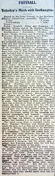 Match Report: Luton Town FC vs Southampton (19th Nov 1913)