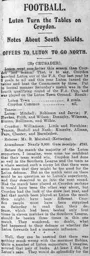 Match Report: Luton Town FC vs Croydon Common (29th Nov 1913)