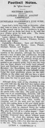 Match Report: Luton Town FC vs Caerphilly (17th Jan 1914)