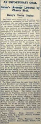 Match Report: Luton Town FC vs Barry (21st Feb 1914)