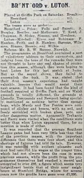 Match Report: Brentford vs Luton Town FC (11th Apr 1914)