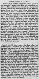Match Report: Brentford vs Luton Town FC (11th Apr 1914)