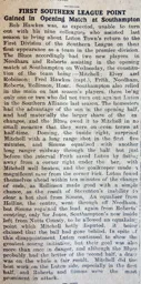 Match Report: Southampton vs Luton Town FC (2nd Sep 1914)