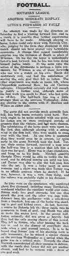 Match Report: Luton Town FC vs Norwich City (19th Sep 1914)