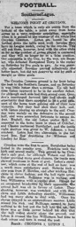 Match Report: Croydon Common vs Luton Town FC (12th Dec 1914)
