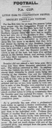Match Report: Luton Town FC vs Bromley (19th Dec 1914)