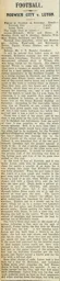 Match Report: Norwich City vs Luton Town FC (23rd Jan 1915)