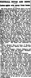 Match Report: Queens Park Rangers vs Luton Town FC (27th Mar 1915)