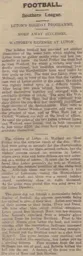 Match Report: Watford vs Luton Town FC (2nd Apr 1915)