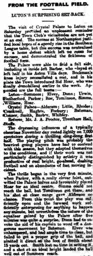 Match Report: Luton Town FC vs Crystal Palace (8 Nov 1919)