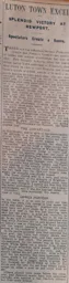 Match Report: Newport County vs Luton Town FC (4 Nov 1922)