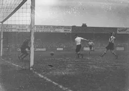 Joe Payne scores the Town's first