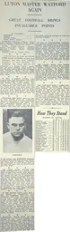 Match Report: Watford vs Luton Town FC (20 Feb 1937)