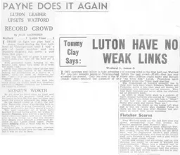Match Report: Watford vs Luton Town FC (20 Feb 1937)