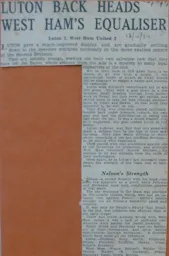 Match Report: Luton Town FC vs West Ham United (23 Oct 1937)