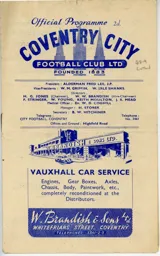 Programme: Coventry City vs Luton Town FC (11 Dec 1948)